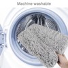 RUCUDIM Fan-shaped Curved Bath Mat, Bath Mats Non Slip Bathroom