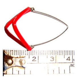 LARGE GENTS SIZE INDIAN SITAR SLEEVED MIZRAB PLECTRUMS, SET OF 6 PIECES