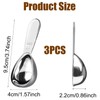 3Pcs Stainless Steel Coffee Scoop 9.5 x 4 cm 15ml