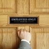 SINYUDUN 2 Pack Acrylic Employees Only Sign for Door or