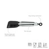 Tovolo Waffle Tongs Mini Silicone Kitchen Tongs for Cooking Serving,