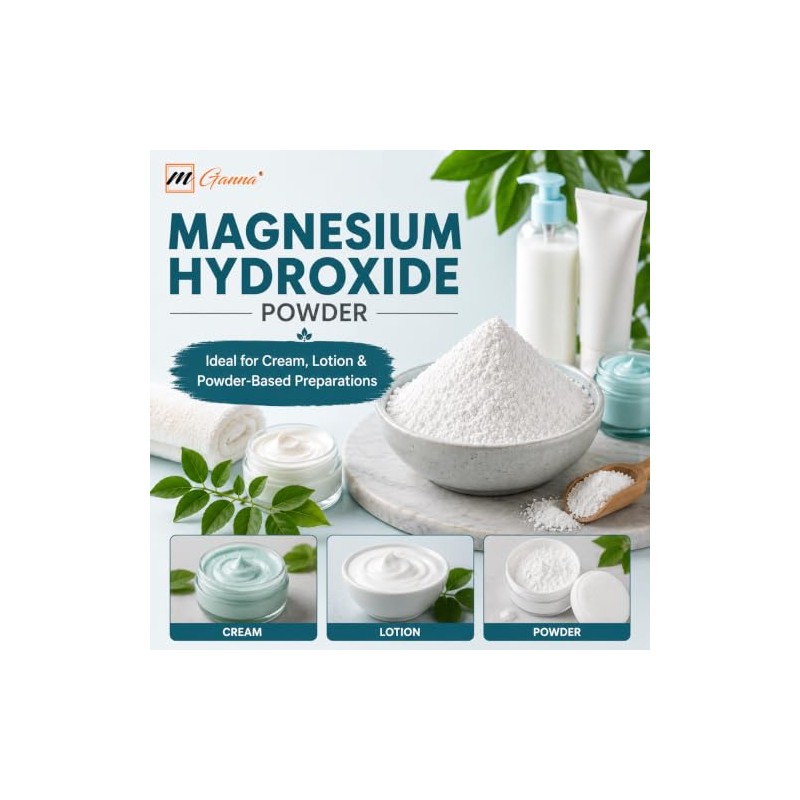 100% Magnesium Hydroxide Powder 227 g / 0.5 lbs