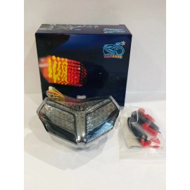 Topzone LED Smoke Tail Light Turn Signal Fits Ducati 848/1098/R/S+S