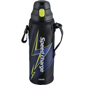 Wahei Freiz RH-1281 Sports Bottle, 2-Way Bottle, 3.3 fl oz (1 L), Sander, Vacuum Insulated Bottle, Direct Drinking, Includes Cup, Hot and Cold Retention, For Children, Elementary School Students,