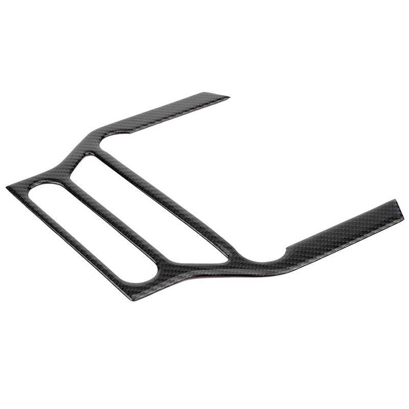 Carbon Fiber Multimedia Center Console Panel Decorative Trim Sticker for