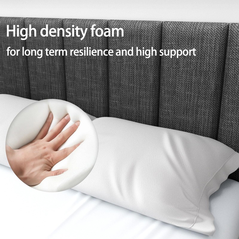 Greymond Upholstered Wall Mounted Headboard, Acoustic Panel, Peel and Stick