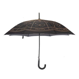 Pacific Giftware Astrology Wheel Umbrella Zodiac Sign Design with Constellation Patterns Durable Metal Frame and Fabric for Stylish Protection 34" Long