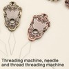 Retro Metal Needle Threader Easy and Quick Sewing Threading Tool