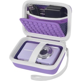 Boobowl Digital Compact Cameras Bag for CAMKORY/for Sevenat/for Melcam Digital Camera 1080P FHD Photo Camera 44MP Camera, Teenagers, Seniors, Beginners, Vlogging Camera Storage Box, purple, Pocket