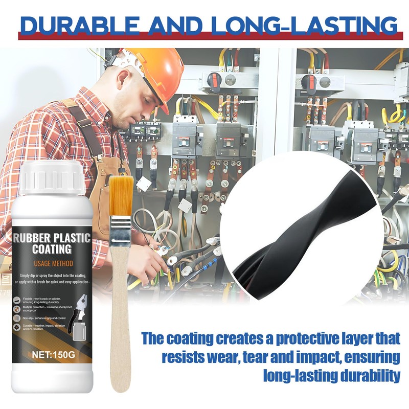 WANJAO Tool Dip Rubber Coating, Liquid Rubber Dip Flexible Peelable