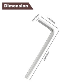 Luomorgo 10 Pcs 4mm/5/32 Inch Allen Wrench, L Shaped Hex Key Wrench, Heavy Duty Steel Hexagon Wrench Tool for Repairing, Installation
