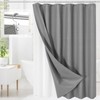 Craidlela 3 in 1 Shower Curtain Set, Grey Waffle Shower