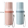 2pcs Travel Toothbrush Cup, Toothbrush Holder Toothpaste Storage Box Multifunctional
