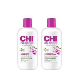 Chi Colorcare Colour Lock Shampoo & Conditioner Set - 355 ml Each - Colour Protection for Vibrant Hair Colours, Moisturising, Sulphate-Free