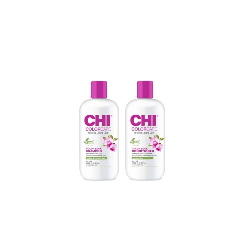 Chi Colorcare Colour Lock Shampoo & Conditioner Set - 355