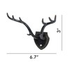 SOFFEE DESIGN Wall Mounted Metal Coat Hooks, Hanging Antler Shape