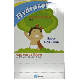 Electrolitos Orales Polvo Suero Caja C/25 Sobres Natural