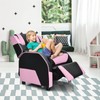 Costzon Kids Recliner, Gaming Recliner Chair w/Footrest, Headrest & Lumbar