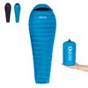QEZER Down Sleeping Bag, Only 820 g, Lightweight Sleeping Bag,