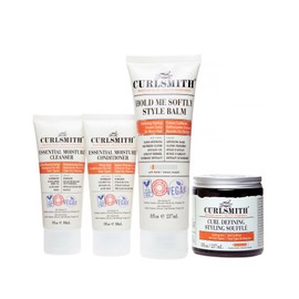 Curlsmith - Coily Wash Day Discovery Kit | Complete Wash Day Kit, Perfect for People with Type 4 Curls | Cleanse, Control Frizz, Nourish & Moisturize Hair for Healthy-Looking Coils