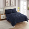 Sweet Home Collection 7 Piece Comforter Set Bag Solid Color