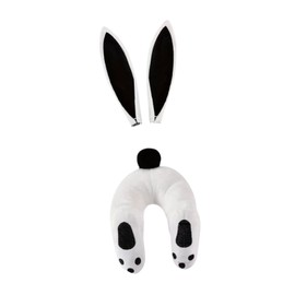 SM SunniMix Easter Bunny Butt Wreath Attachment Ornament Cute Easter Decoration for Front Door or Wall Lightweight, Black