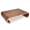Navaris Wood Monitor Stand Riser - Computer Desk Organizer Desktop