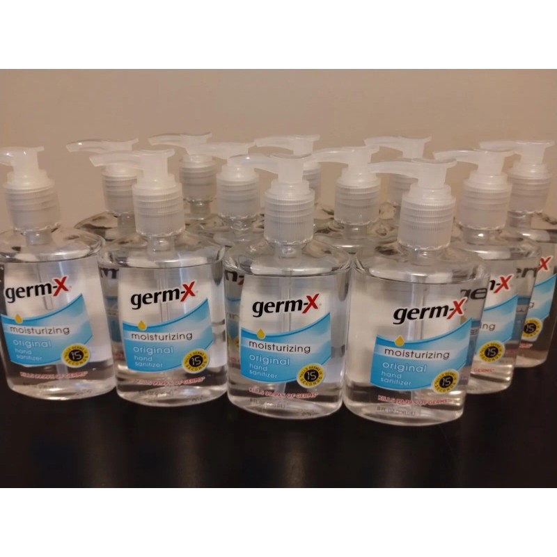 Germ-X LOT OF 12 bottles Germ-X Moisturizing Hand Sanitizer 8