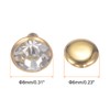 HARFINGTON 20pcs Crystal Rivets 8mm Rhinestone Rivets Rapid Stud rivets