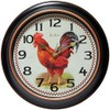Infinity Instruments 12 inch Country Round Non-Ticking Silent Battery Operated