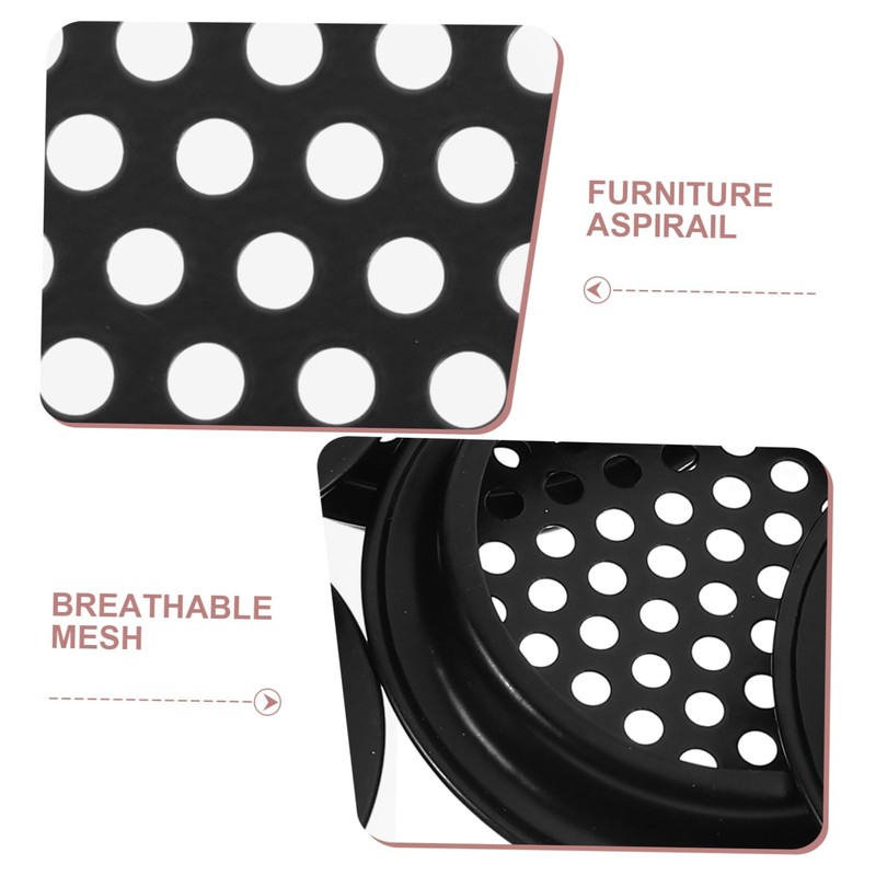 TEHAUX 6pcs Stainless Steel Mesh Air Vent Covers for Wardrobe
