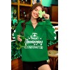 ALIREVERIE Women St Patricks Casual Long Sleeve Shirts Quarter Zipper