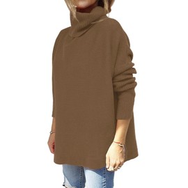 vbcdwa Womens Knitwear Turtleneck Batwing Jumper Pullover Casual Long Sleeve Top Sweaters