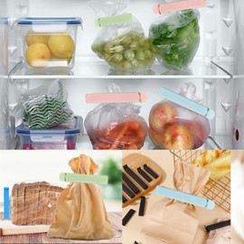 qingmeng Pack of 30 Sealing Clips for Bags, 15 cm 12 cm Bag Clips, Colourful, Sealing Clips Bag Clips, Large, Clips Clips Clips for Bags Sealing Bag Clips Kitchen Fresh