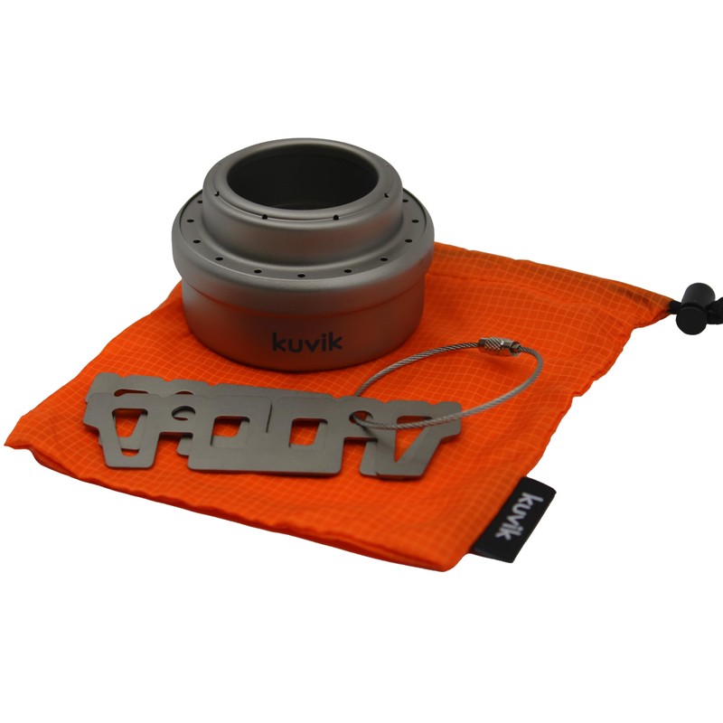 Kuvik Titanium Alcohol Stove - Ultralight and Compact Stove for