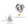 uxcell #10-32x1/4" Button Head Socket Cap Screws, 10pcs 304 Stainless