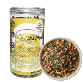 Genmaicha Green Tea with Matcha - Roasted Brown Rice Japanese Tea, 400g (14.1oz) - Premium Loose Leaf Tea, Nutty & Toasty Flavor, Low caffeine