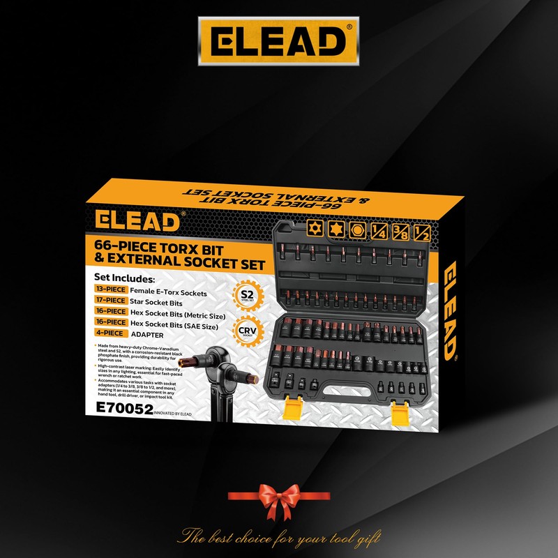 66-Piece Torx Bit & Hex Bit Socket Set: Premium CR-V