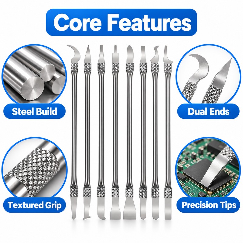 8-in-1 CPU IC Prying Knife Blade Set – Thin Precision
