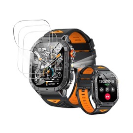 For aumesovi Smart Watch 2.13-inch AMOLED High Precision Screen Film LCD Protective Film High Transparency Anti-Fingerprint Smart Watch Protective Film [Pack of 3]