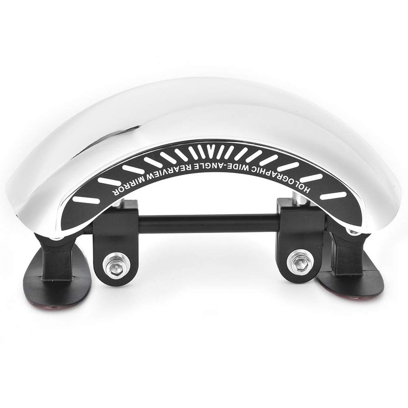 Espejo Retrovisor Holográfico para Motocicleta ABS Cromado Plata Cromado Espejo
