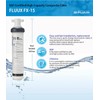 2Pack,Microfilter FLUUX FX-15,Hybrid cartridge,NSF Certified,Under Sink Water Filter System, Compatible