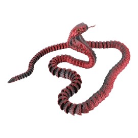 3D Printed Snake, 23 inch Realistic 3D Printed Animals Crystal Like Articulated Flexible Joints Snake Fidget Toy 3D Printed Cobra Executive Desk Toys for Gift Home Office Decor