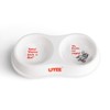 UTEE Cat Double Feeder Bowls, One-Piece Design Feeders Water and
