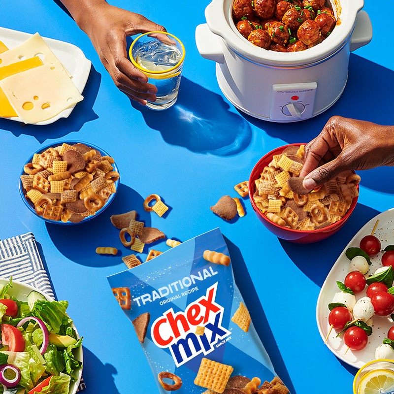 Chex Mix Traditional Original Recipe Snack Mix, Snacks, Family Size,