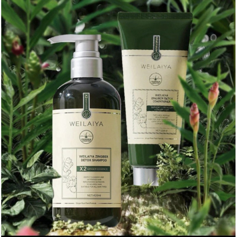 Weilaiya Zingiber X2 Ginger Essence Detox Shampoo & Conditioner For