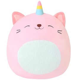 Finebee Unicorn Cat Microwavable Heating Pad for Period Cramps, Cute Unicorn Cat Plush, Weighted Stuffed Animal Warm Gifts for Kids Adults 10 inch, 1.2 Lbs