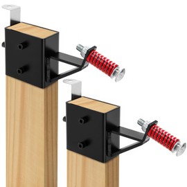 ZENFUN 2 Set 2 Sets 2x4 Steel Target Hanger, T Post Heavy Duty Stand Base, AR500 2x4 Shooting Stand Brackets Target Holders for Shooting, Gong Conversion Adapter for Range, Indoor