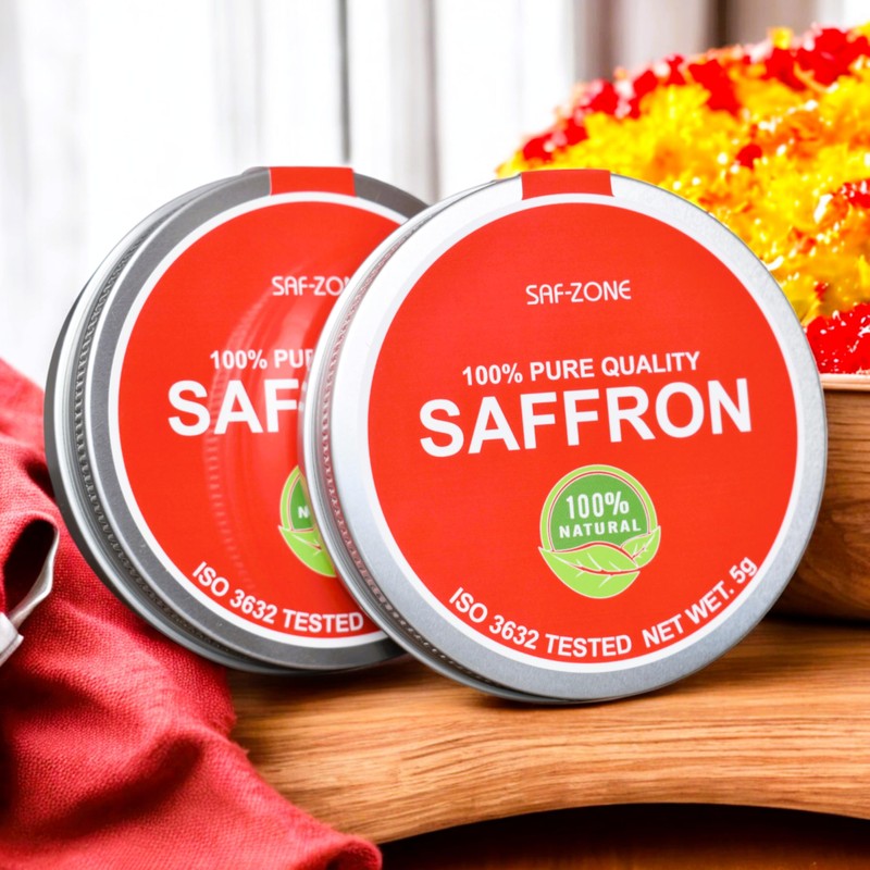 2Gr Saf-Zone Saffron 100% Pure Threads, Hand Picked Saffron, Natural