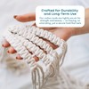 Nook Theory 4-Pack Macrame Plant Hangers with 8 Hooks -